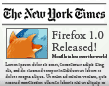 Firefox in the New York Times
