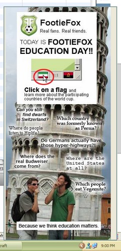 FootieFox extension overlay annoyance