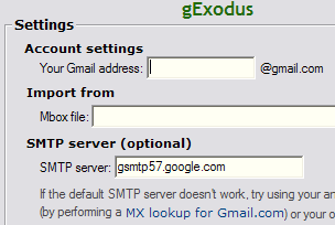 gExodus main screen screenshot