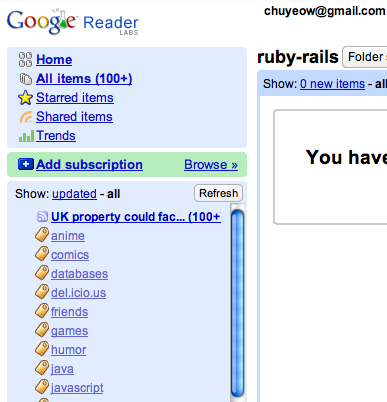 All my feed subscriptions gone from Google Reader