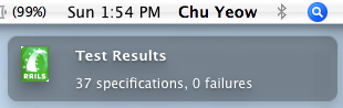 Growl notification of tests passing