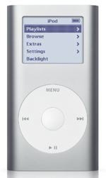 Image of silver iPod mini