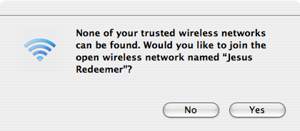 SSID = Jesus Redeemer