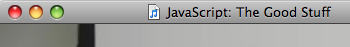 QuickTime titlebar