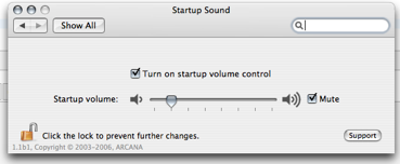StartupSound.prefPane screenshot